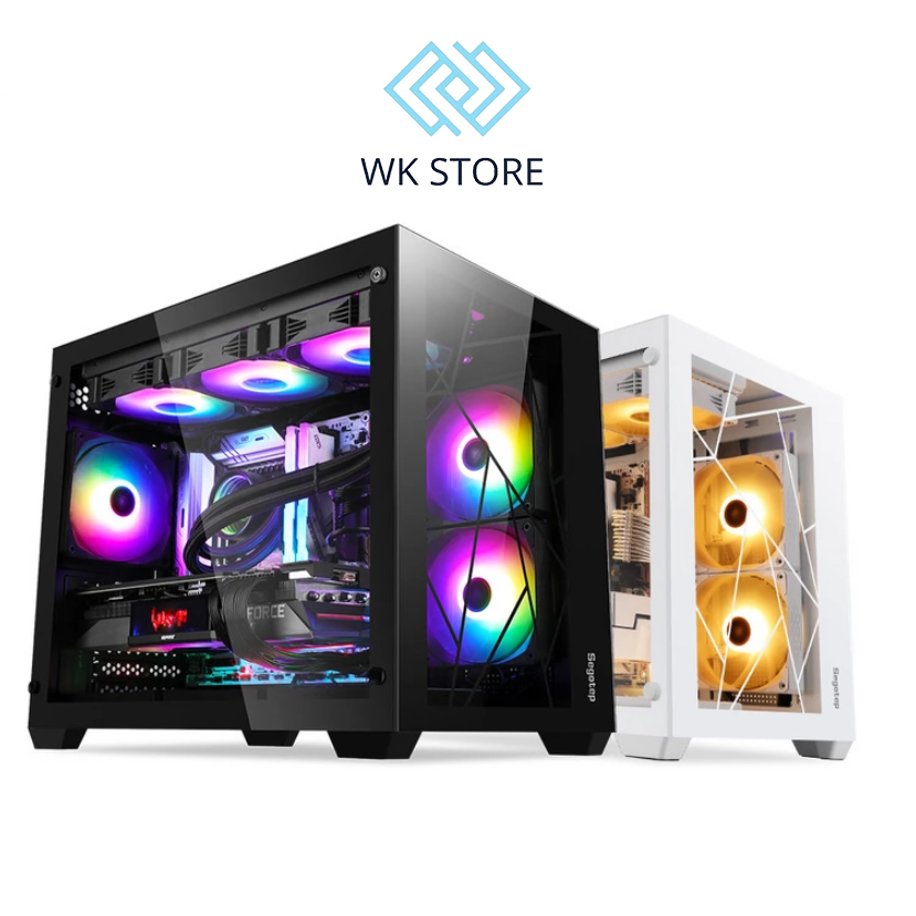 Vỏ Case máy tính Segotep Lumi II TYPE-C (MATX/MID TOWER/NO FAN/BLACK/WHITE)